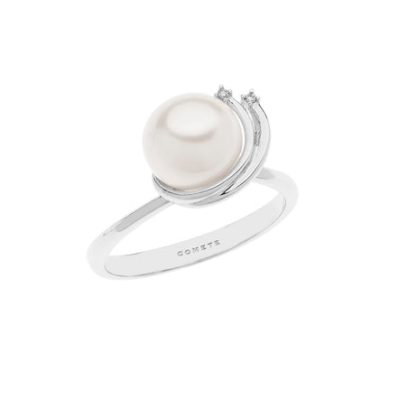 Anello in oro con perle
