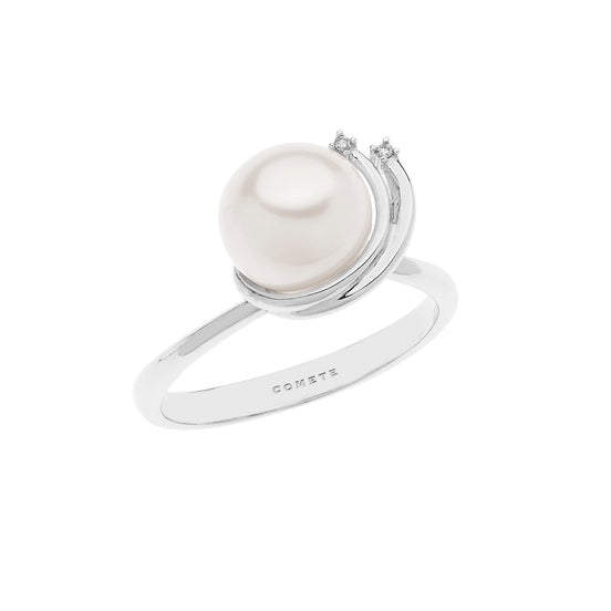 Anello in oro con perle