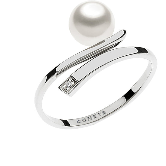 Anello in oro con perle