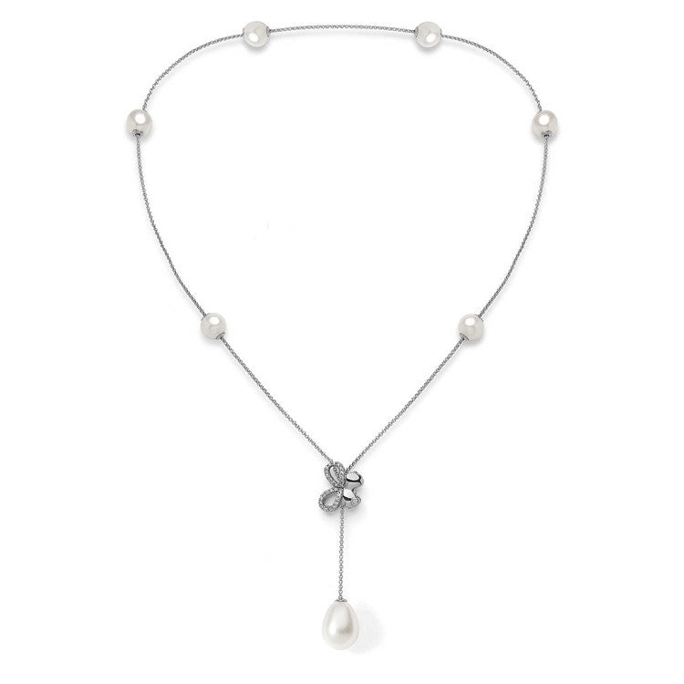 Collana argento Comete con perle