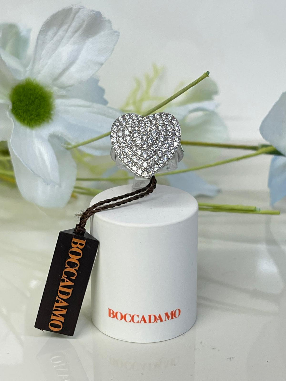 anello in argento Swarovski Boccadamo