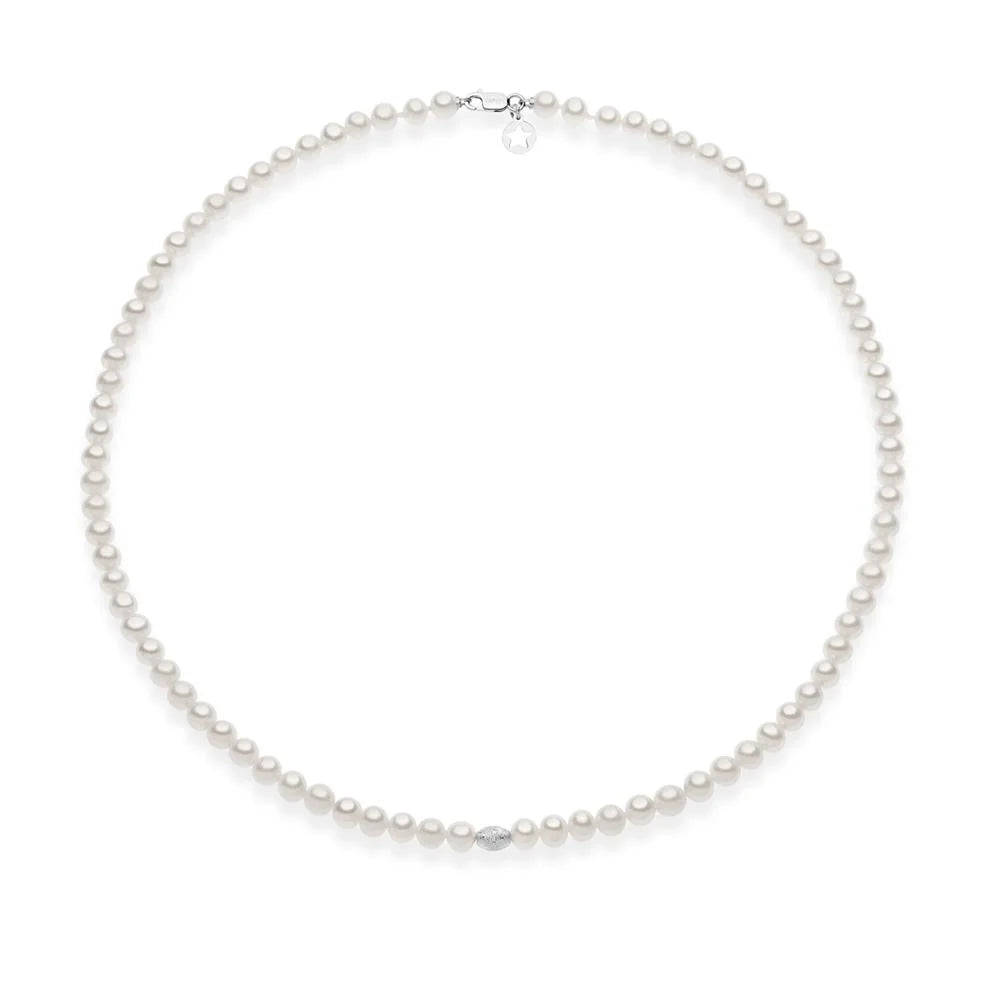 Collana oro con perle