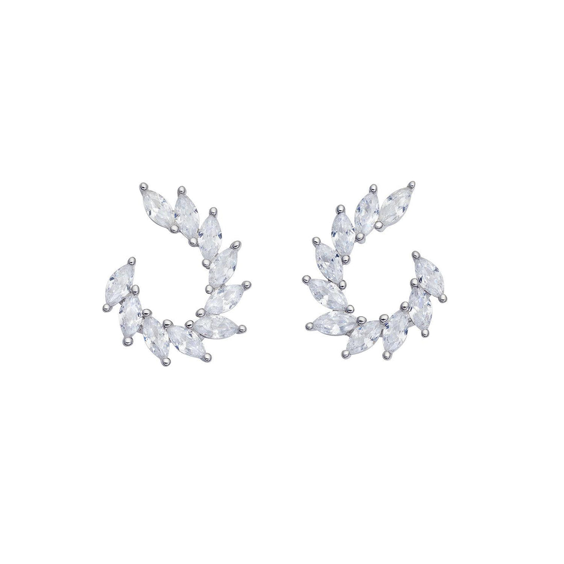 Orecchini In Argento Comete con zirconi