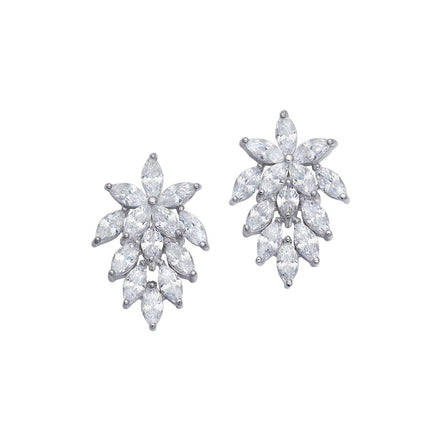 Orecchini argento Comete con zirconi