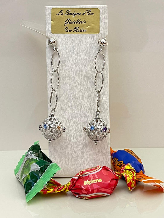 Orecchini in argento lavorazione artigianale Michele Affidato