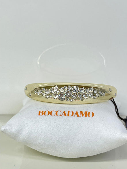 bracciale in acciaio dorato con Swarovski Boccadamo