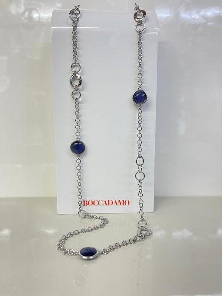 Collana lunga in acciaio Boccadamo