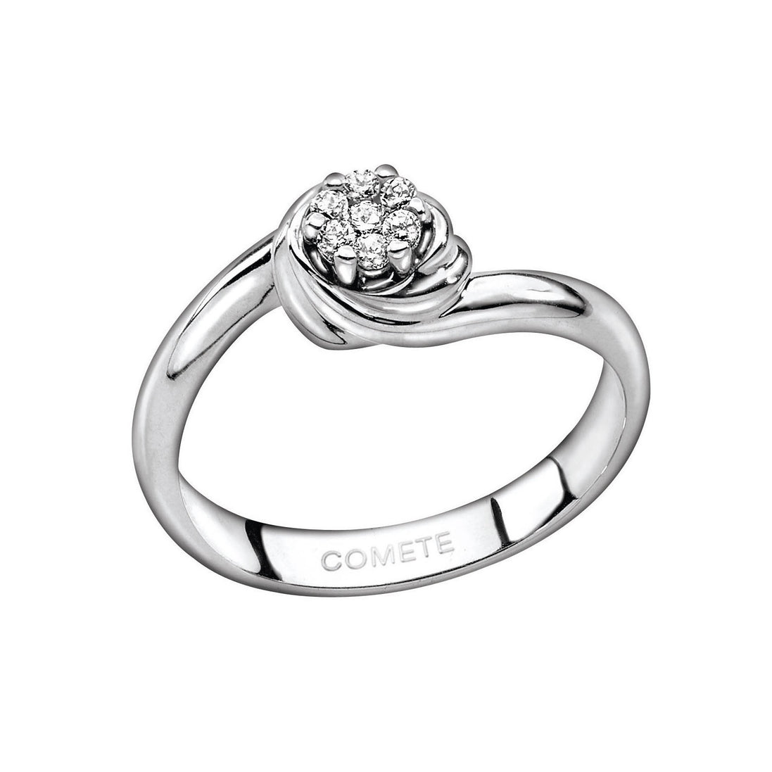 Anello in oro 18 kt con diamanti -Comete