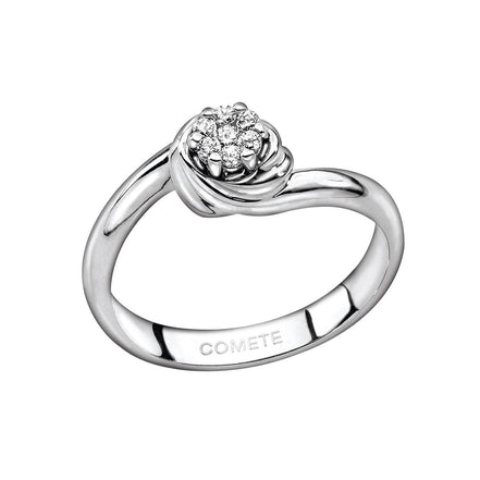 Anello in oro 18 kt con diamanti -Comete