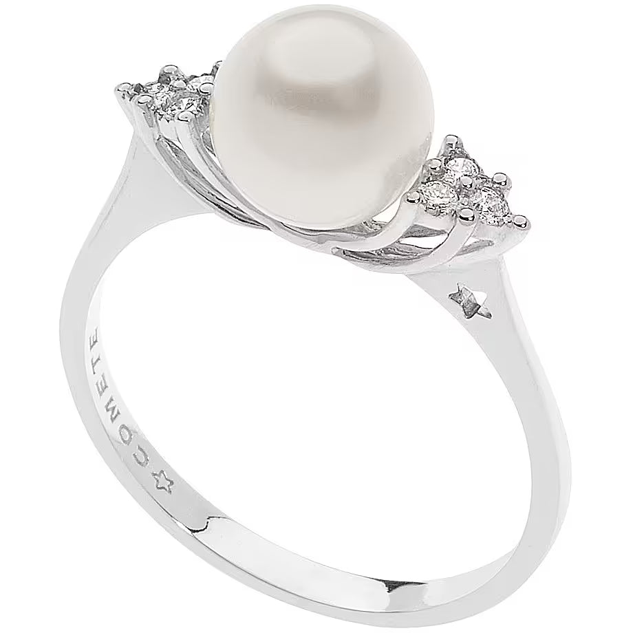 Anello in oro con perle