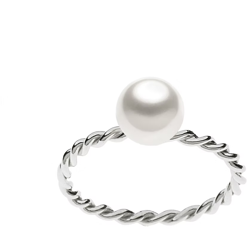 Anello in oro con perle