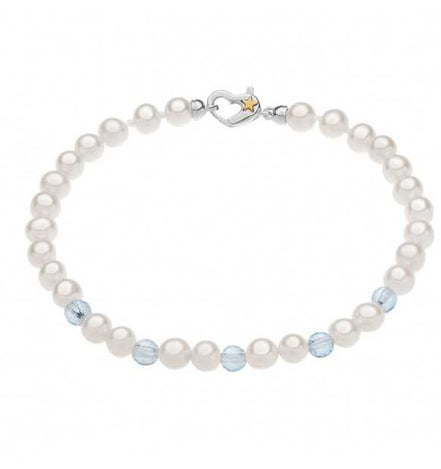 Bracciale perle in argento Comete