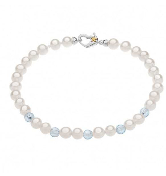 Bracciale perle in argento Comete