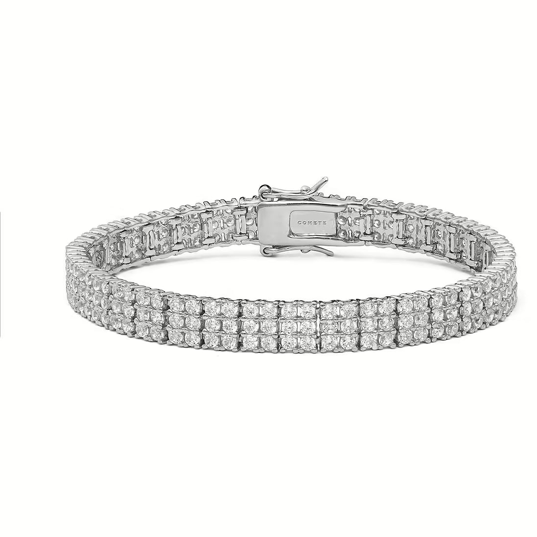 Bracciale tennis argento Comete