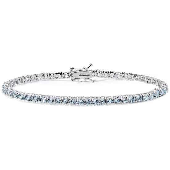 Bracciale tennis argento Comete