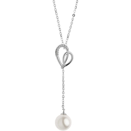 Collana in oro con perle e diamanti