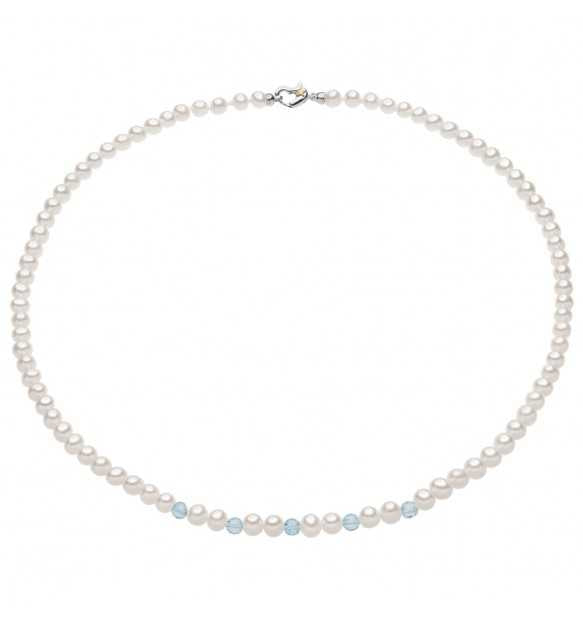 Collana perle in argento Comete