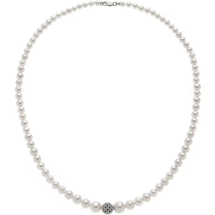 Collana oro con perle