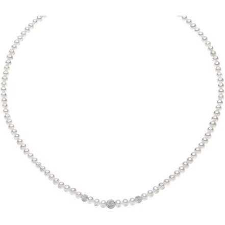 Collana oro con perle