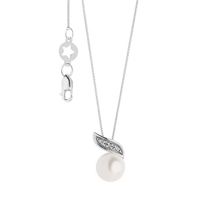 Collana in oro con perle e diamanti