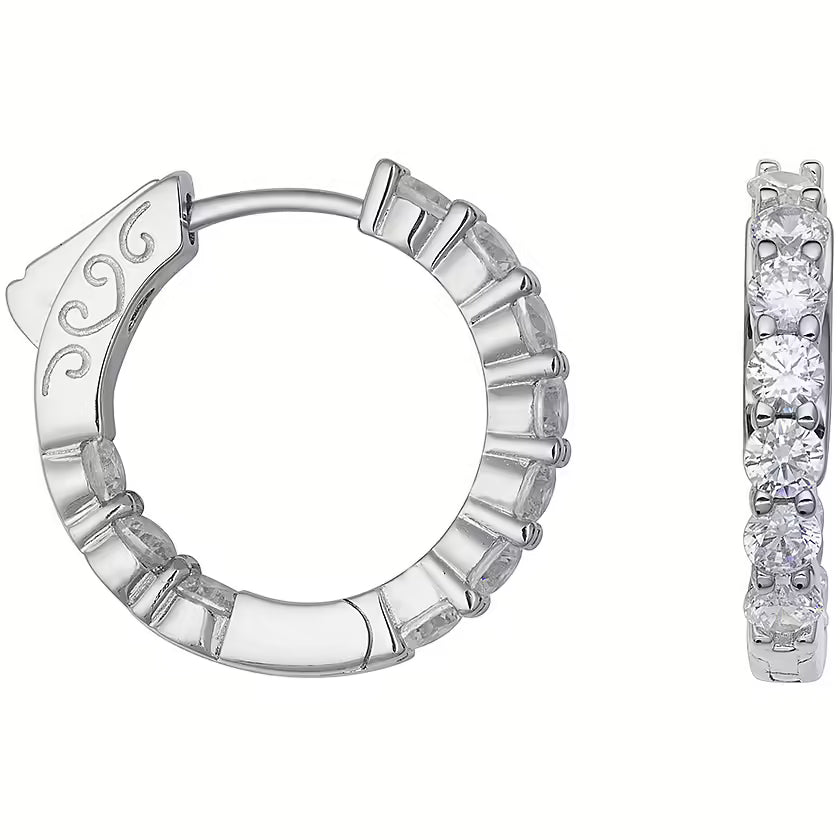 Orecchini argento Comete con zirconi