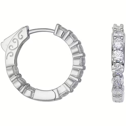 Orecchini argento Comete con zirconi