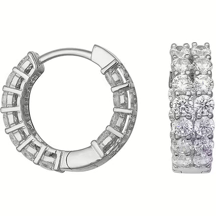 Orecchini argento Comete con zirconi