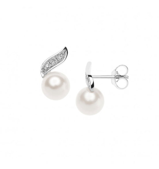 Orecchini in oro con perle