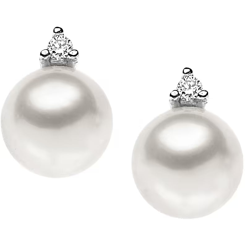 Orecchini in oro con perle