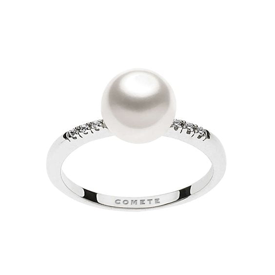 Anello in oro con perle