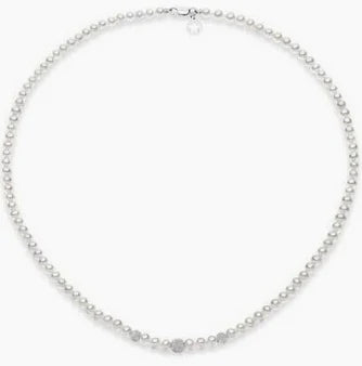 Collana oro con perle